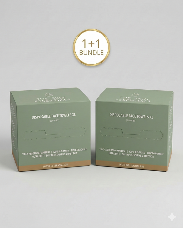 Disposable Face Towels XL Pack of 50 (1+1)