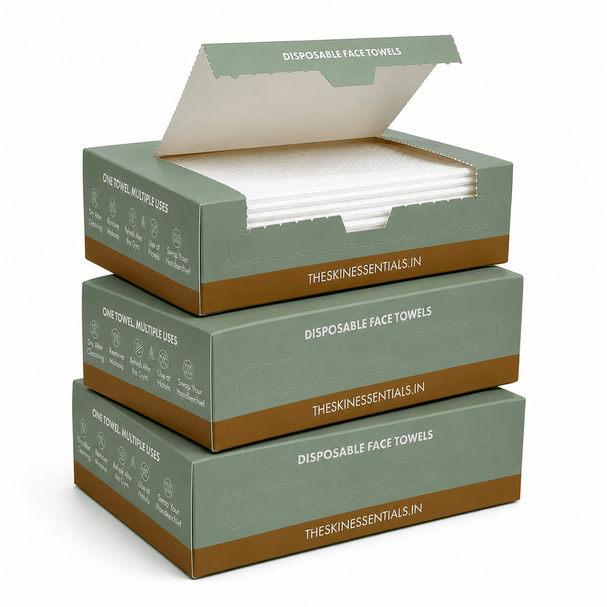 Disposable Face Towels Travel Pack — 3 x 10 Towels (30 Towels)