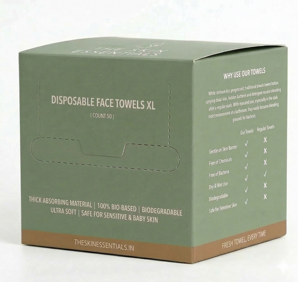 Disposable Face Towels XL  Pack of 50