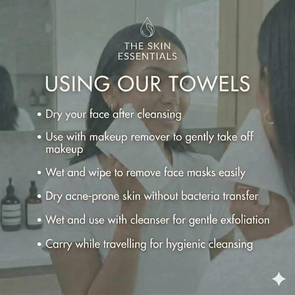 Disposable Face Towels XL  Pack of 50