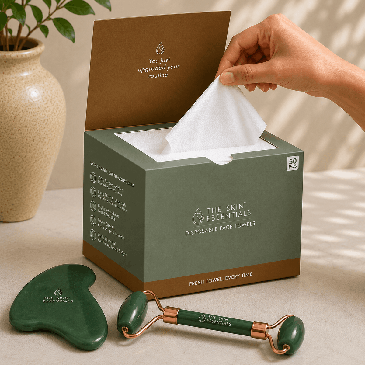 Disposable Face Towels with Magnetic Box