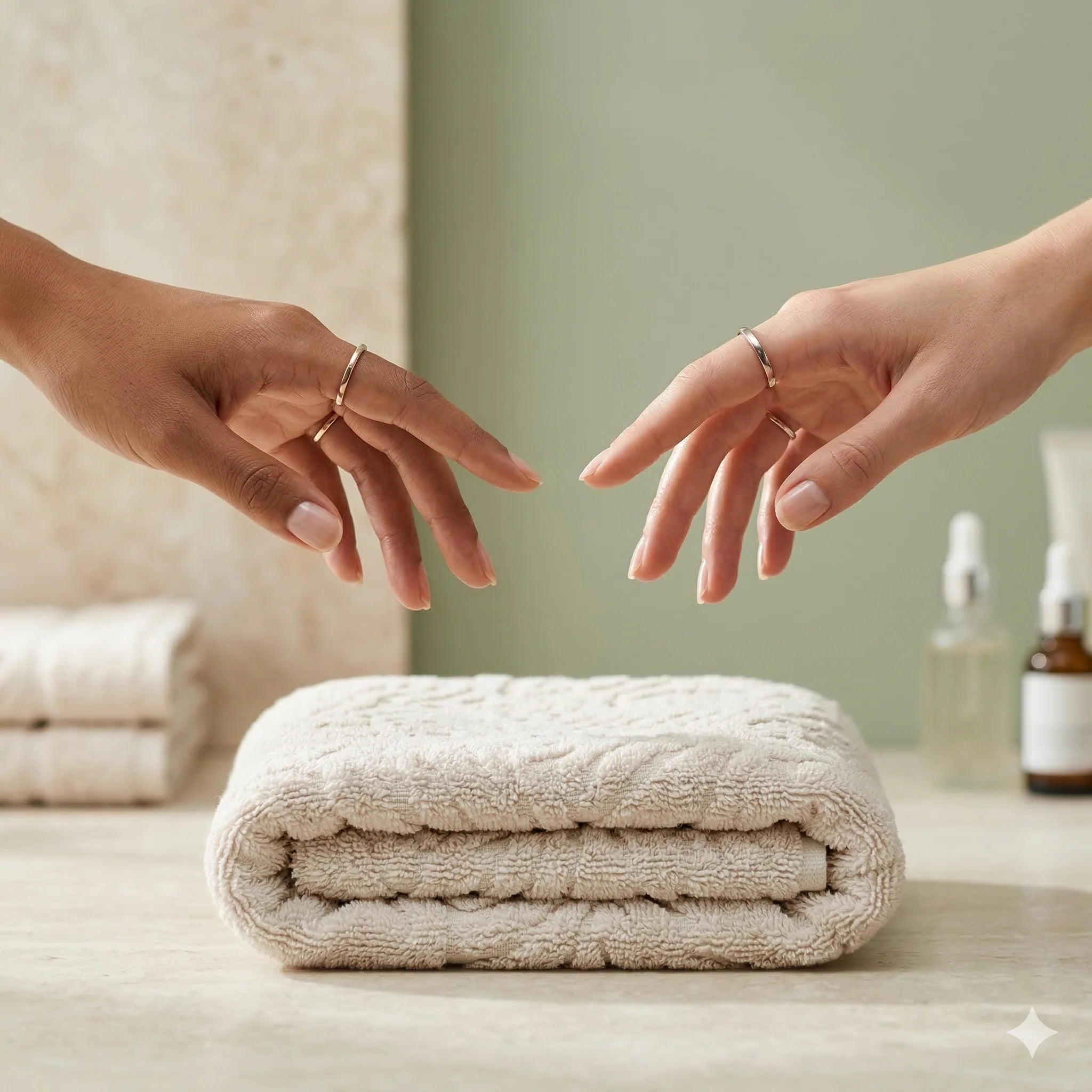 You share your towels