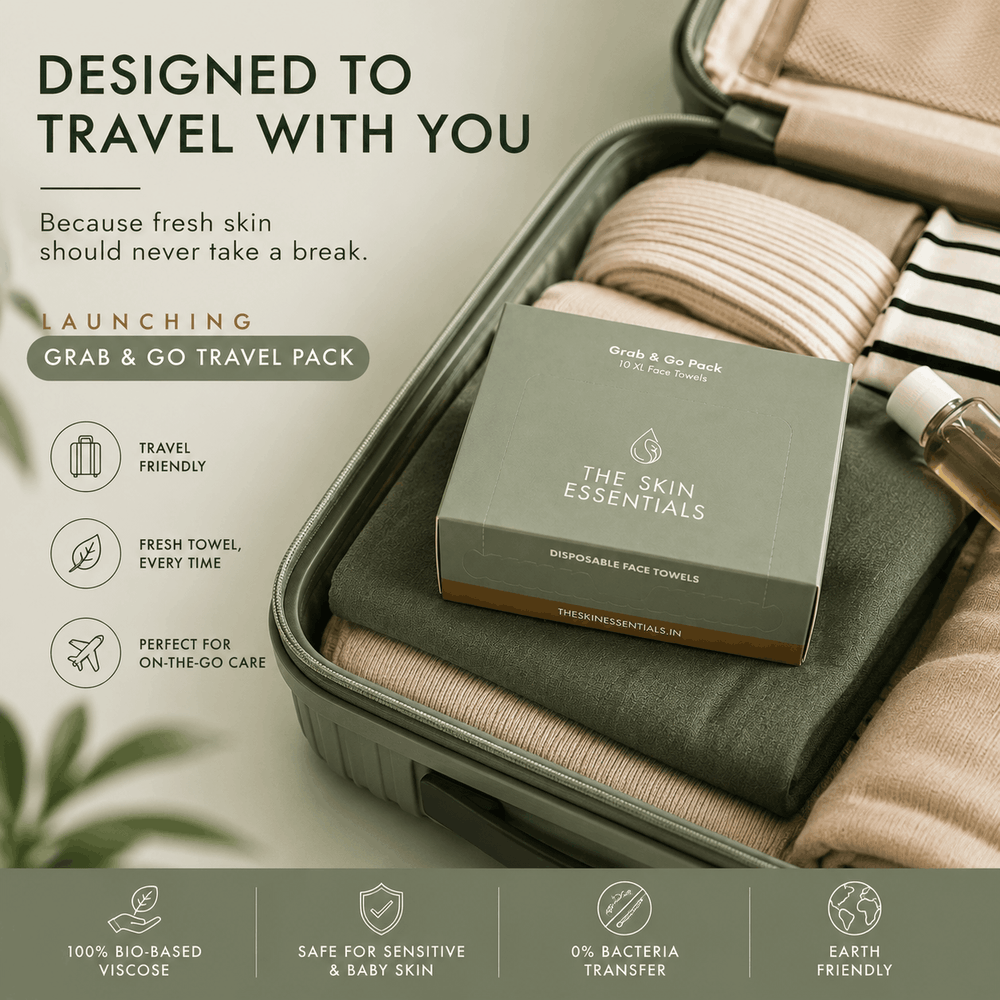 Disposable Face Towels Travel Pack — 3 x 10 Towels (30 Towels)