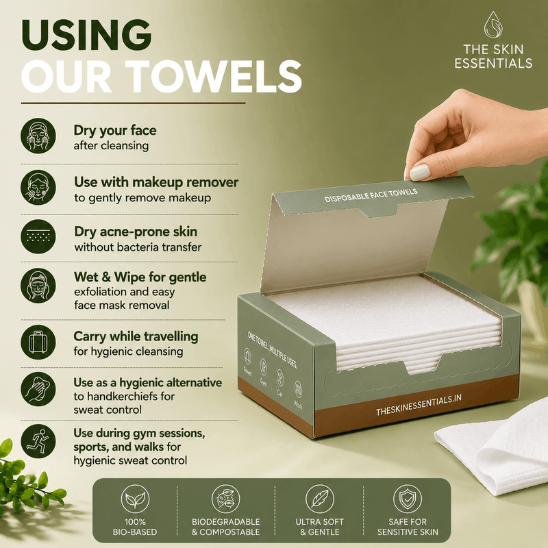 Disposable Face Towels Travel Pack — 3 x 10 Towels (30 Towels)