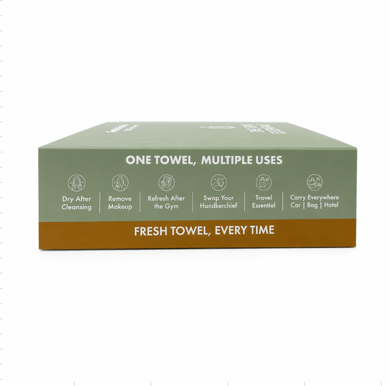 Disposable Face Towels Travel Pack — 3 x 10 Towels (30 Towels)